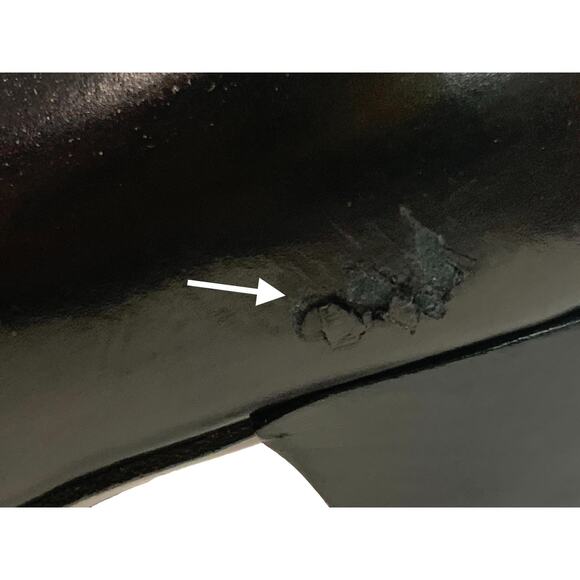 Stuart Weitzman Black Leather Open Toe Platform Heels | 6.5 M - Picture 10 of 10